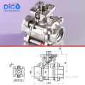 socket weld CF8M 3PC ball valve